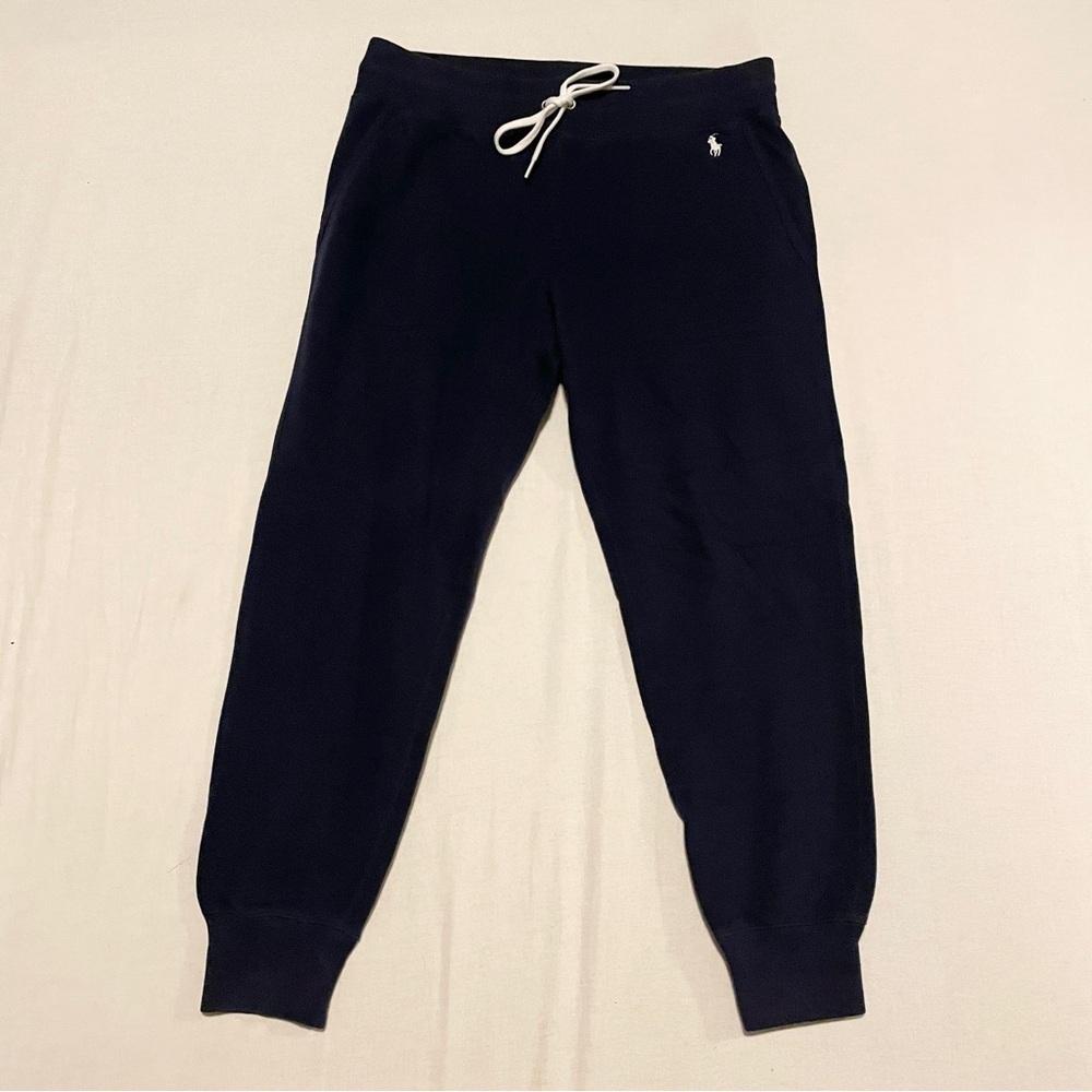 Polo Ralph Lauren Navy Blue Fleece Joggers Sweatpants Medium